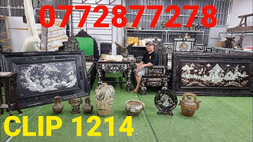 Clip 1214 (20/1/2023) Trường Kỷ Đại Sơn Vip, Tranh Cẩn Ốc Giá Sale, Đồ Gỗ Cũ, Đồ Xưa, Mekong ltk