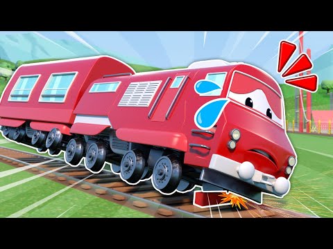 ¡Ayuda! TREN necesita un vagón nuevo | Vehículos de emergencia para niños | Reparación de Carros