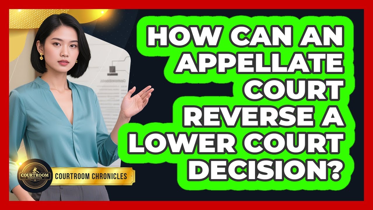 How Can An Appellate Court Reverse A Lower Court Decision? - Courtroom Chronicles