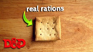 REAL D&D Rations Recipe! | Hard Tack #dungeonsanddragons