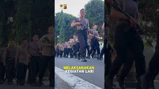 JAGA KEBUGARAN DAN SOLIDITAS, SATBRIMOB POLDA NTB LAKSANAKAN LARI PAGI BERSAMA #viral #fypシ゚viral