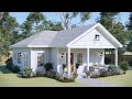 39x30ft (12x9m) BEAUTIFUL Modern Farmhouse-2 Bedrooms | Surprise With Smart Layout.