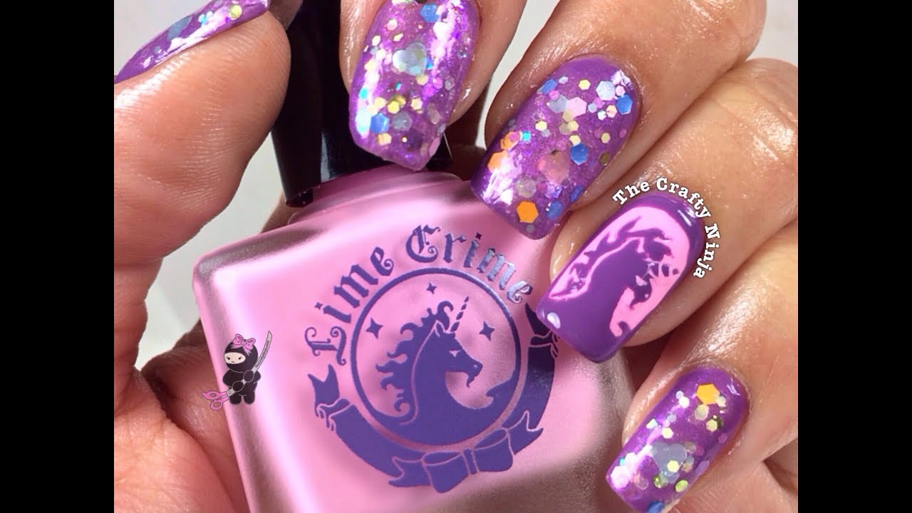 Lime Crime Unicorn Nail by The Crafty Ninja