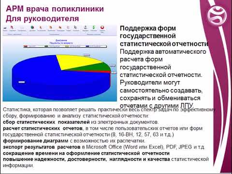 Лекция «АРМ врача поликлиники»