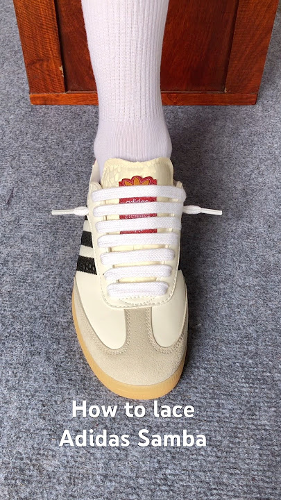 How to lace Adidas Samba#sneakers #shoes #adidas