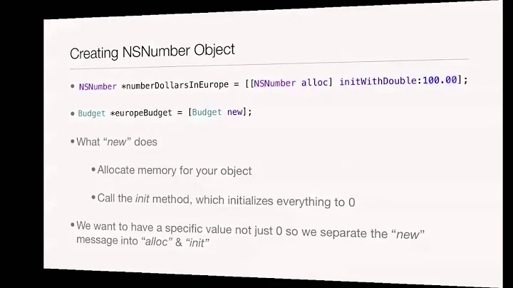 Objective-C Tutorial - Lesson 22: Part 1: NSNumber Object