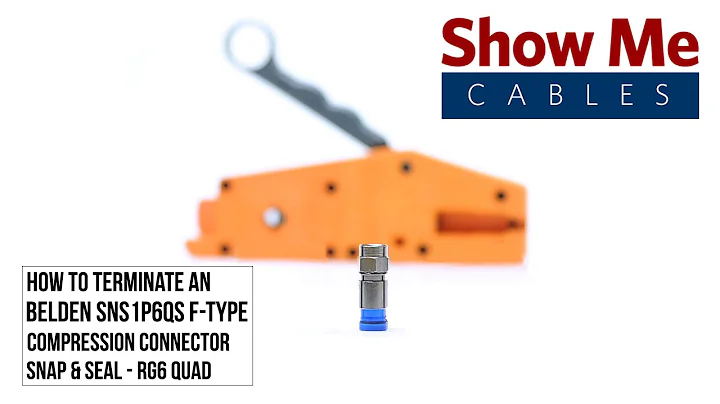 How to Terminate an Belden SNS1P6 F-Type Compression Connector - Snap & Seal - RG6 #2001