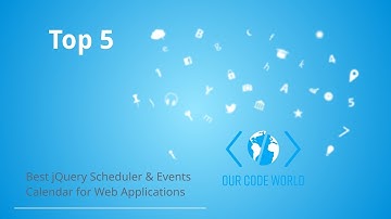 Top 5 : Best jQuery Scheduler and events Calendar for Web Applications