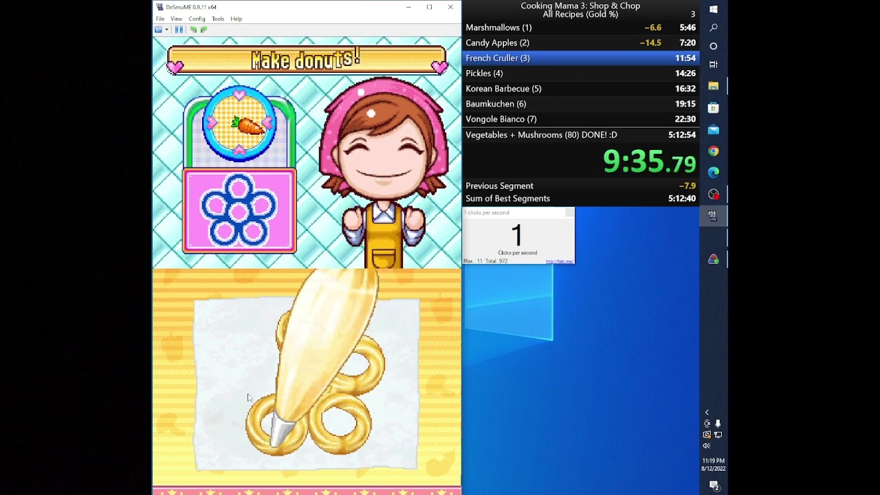 Cooking Mama 3: Shop and Chop (All Gold Medals) Speedrun in 4:48