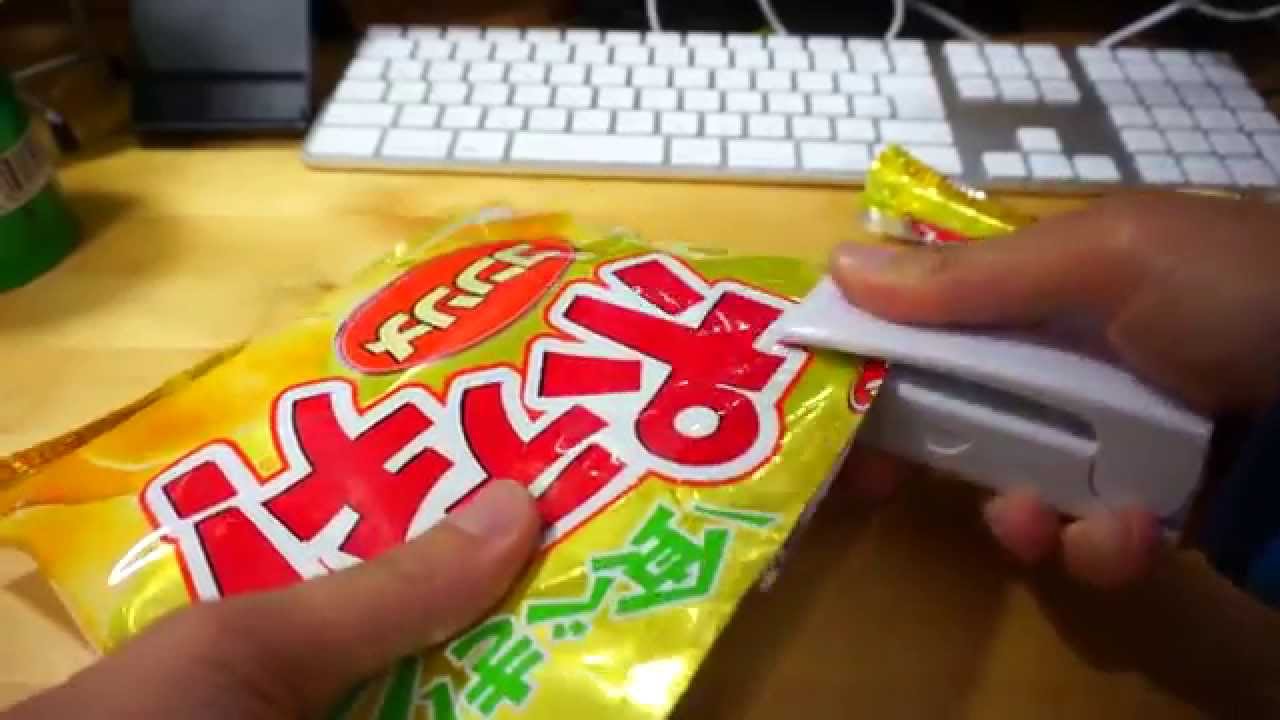 ダイソー100円の簡単シーラー ポテチの袋を再密封してみた Youtube