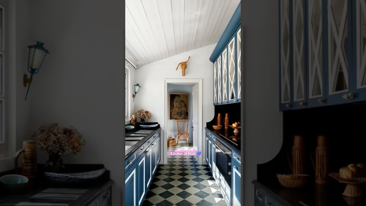 Lastest kitchen design in blue 💙