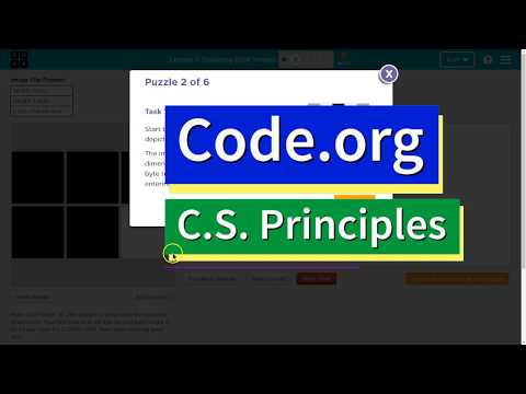 Encoding B&W Images Lesson 3.2 Tutorial with Answers - C.S. Principles Code.org + CodeAI