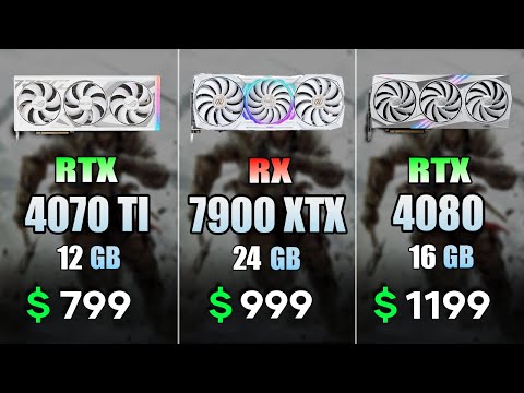 RTX 4070 Ti vs RX 7900 XTX vs RTX 4080 | Test in 9 Games 4K Ultra