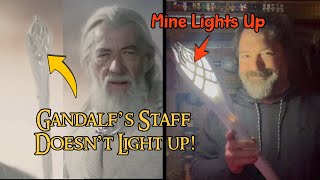 I made an illuminated 3d Printed Gandalf the White Staff from Lord of the Rings
