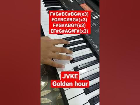 JVKE - Golden Hour Easy Piano Tutorial with notes #shorts - YouTube