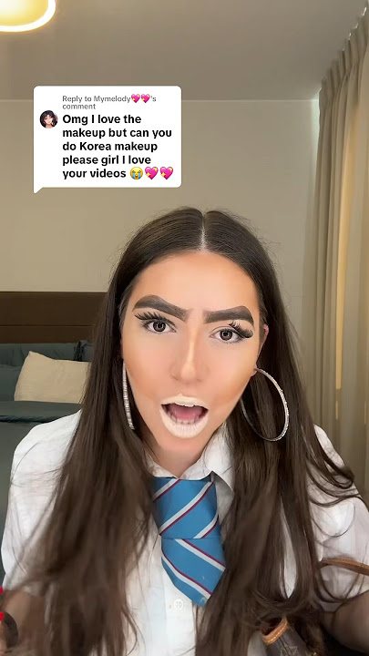 Part 1: Trying Korean makeup 😍 (WATCH UNTIL THE END🤯)