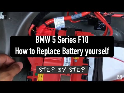 BMW 5 series F10 – Battery replacement DIY how to