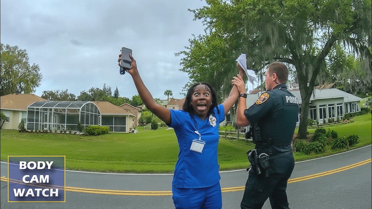 The Moment Police Tell Speeder Her Car is Getting Towed - YouTube
