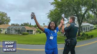 The Moment Police Tell Speeder Her Car Is Getting Towed