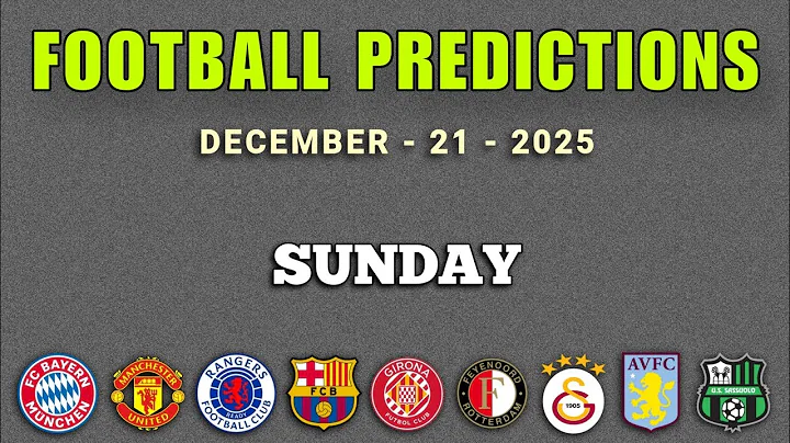 FOOTBALL PREDICTIONS TODAY 21 DECEMBER 2025 | PREMIER LEAGUE PREDICTIONS | LA LIGA | GoalIQ