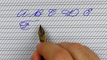 How to improve your Spencerian with guidelines - Capital Letters - Handwriting practice