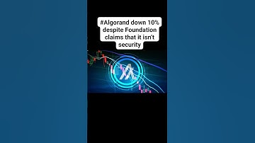 #Algorand down 10% despite Foundation claims that it isn’t security.  #binance #crypto #trading