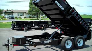 Bri-Mar DT712LP-LE-12 7' X 12' Low Profile Limited Dump Trailer w/ Ramps - TrailerEnterprises.com