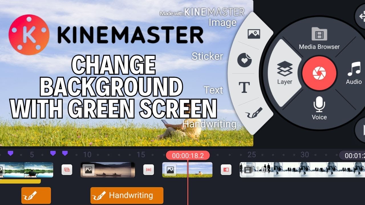 How To Change Background Screen With Green Screen In KineMaster 2024