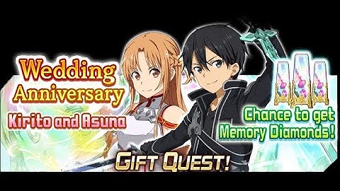 Kirito and Asuna Wedding Anniversary! Crossing Skill Characters! SAO Memory Defrag!