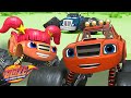 Blaze's Family Beats Crusher in Race w/ Blazing Speed! | Blaze and the Monster Machines