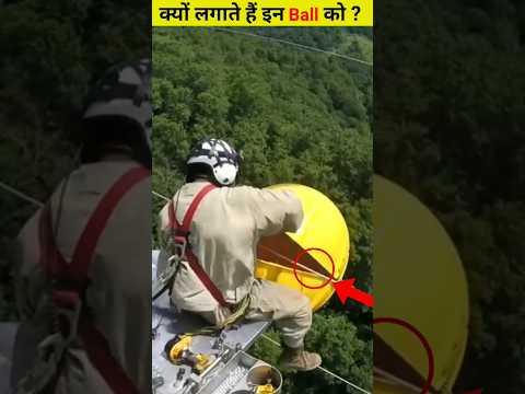 Aerial Marker Balls On Power Lines 💡 #shorts