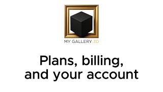 Plans, billing, and your account in My Gallery 3D screenshot 5