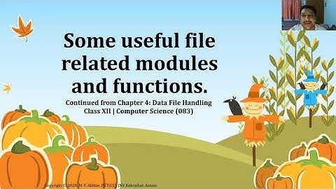 Data File Useful Functions | Chapter 04 (Part 03) | Unit 01 | Class XII | Computer Sc. (083) | Eng.