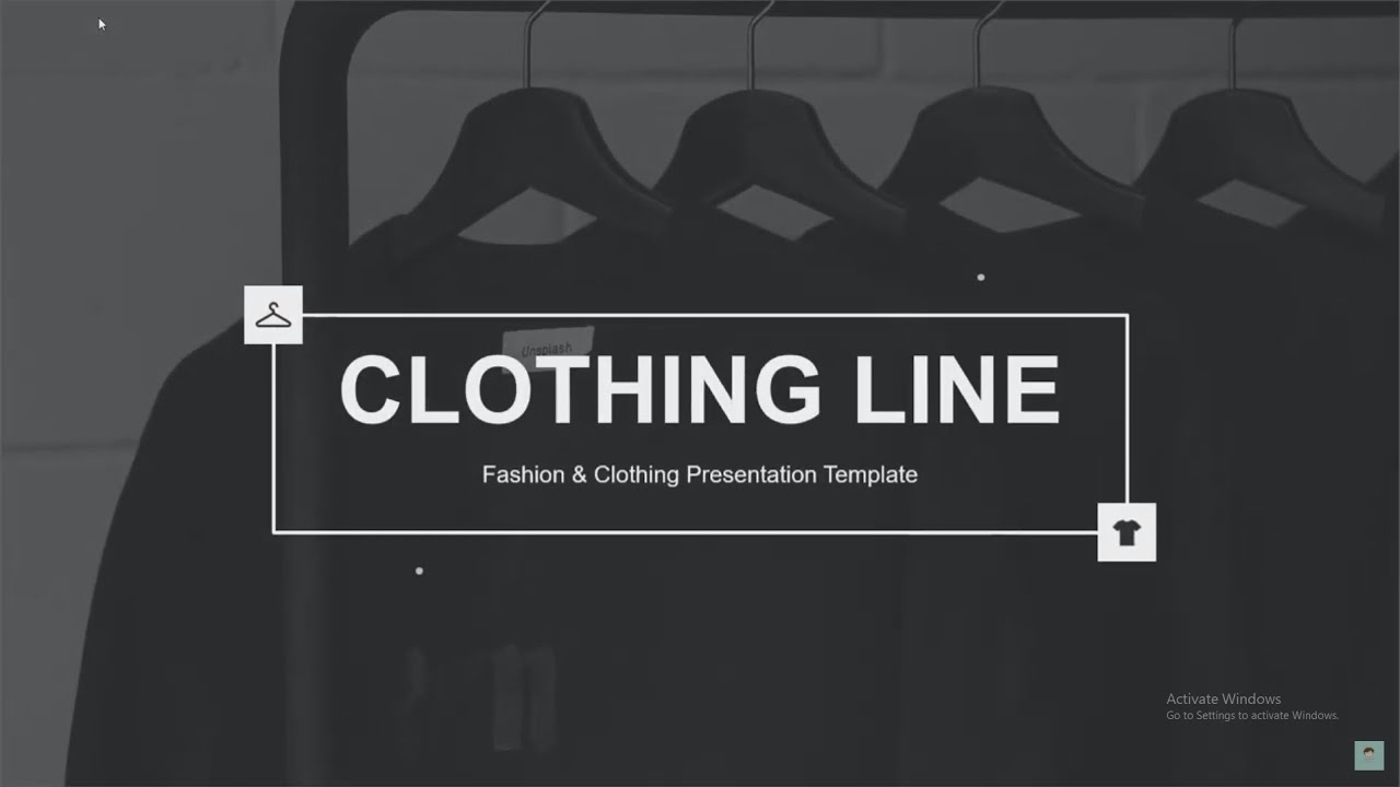 clothing line powerpoint presentation free download