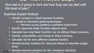 602 BCP Risk Analysis Steps Net Worth