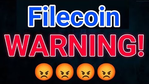 Filecoin WARNING! || Filecoin Price Prediction! Filecoin Today Updates