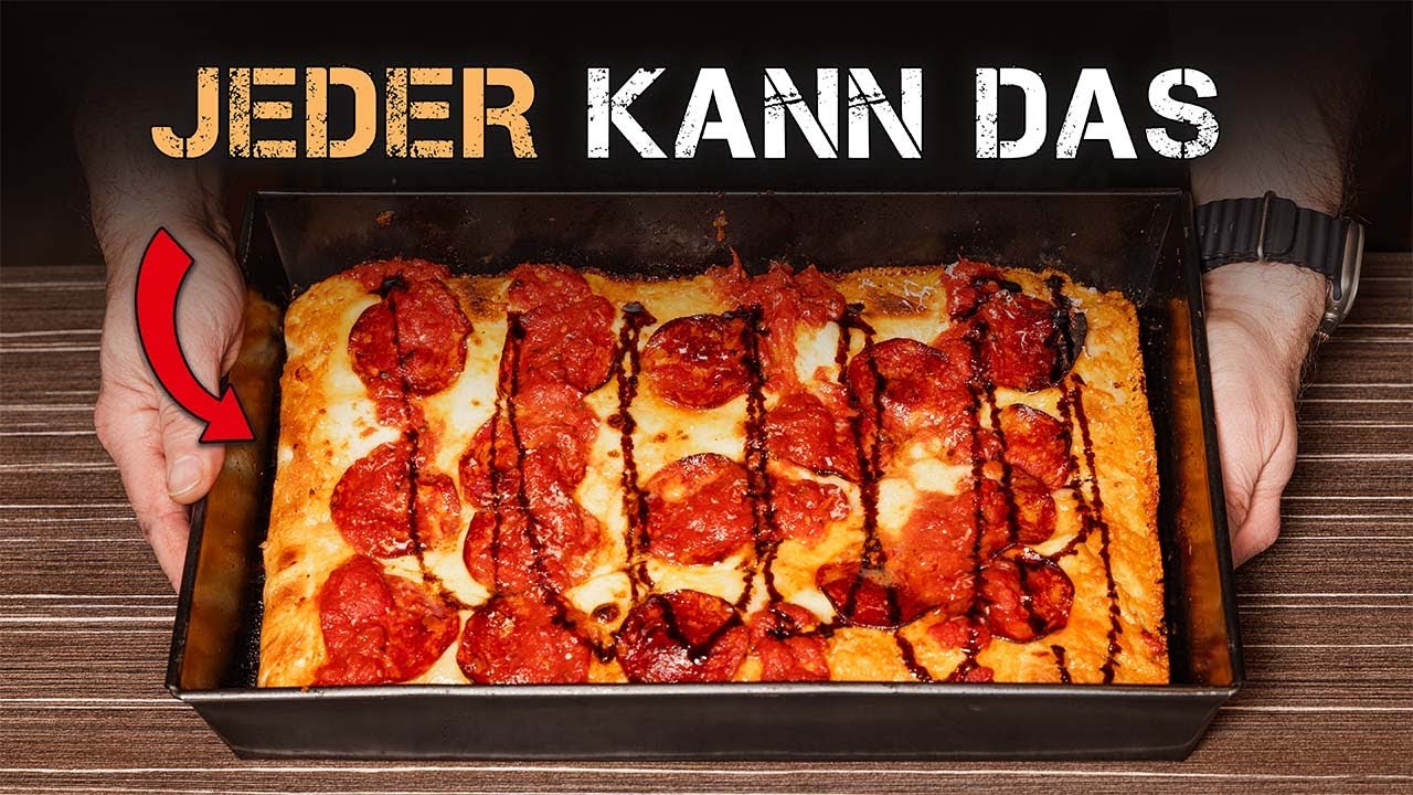 Detroit Style Pizza zu Hause - JEDER kann das! | einfach & original