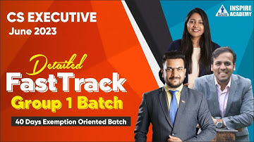 Big Announcement | For CS Executive Module 1 Students | Inspire Academy