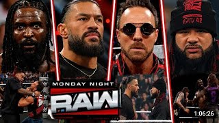 WWE raw 16 june 2026. Roman reigns and Jacob fattu destroys the comedian, Oba wins king of the ring