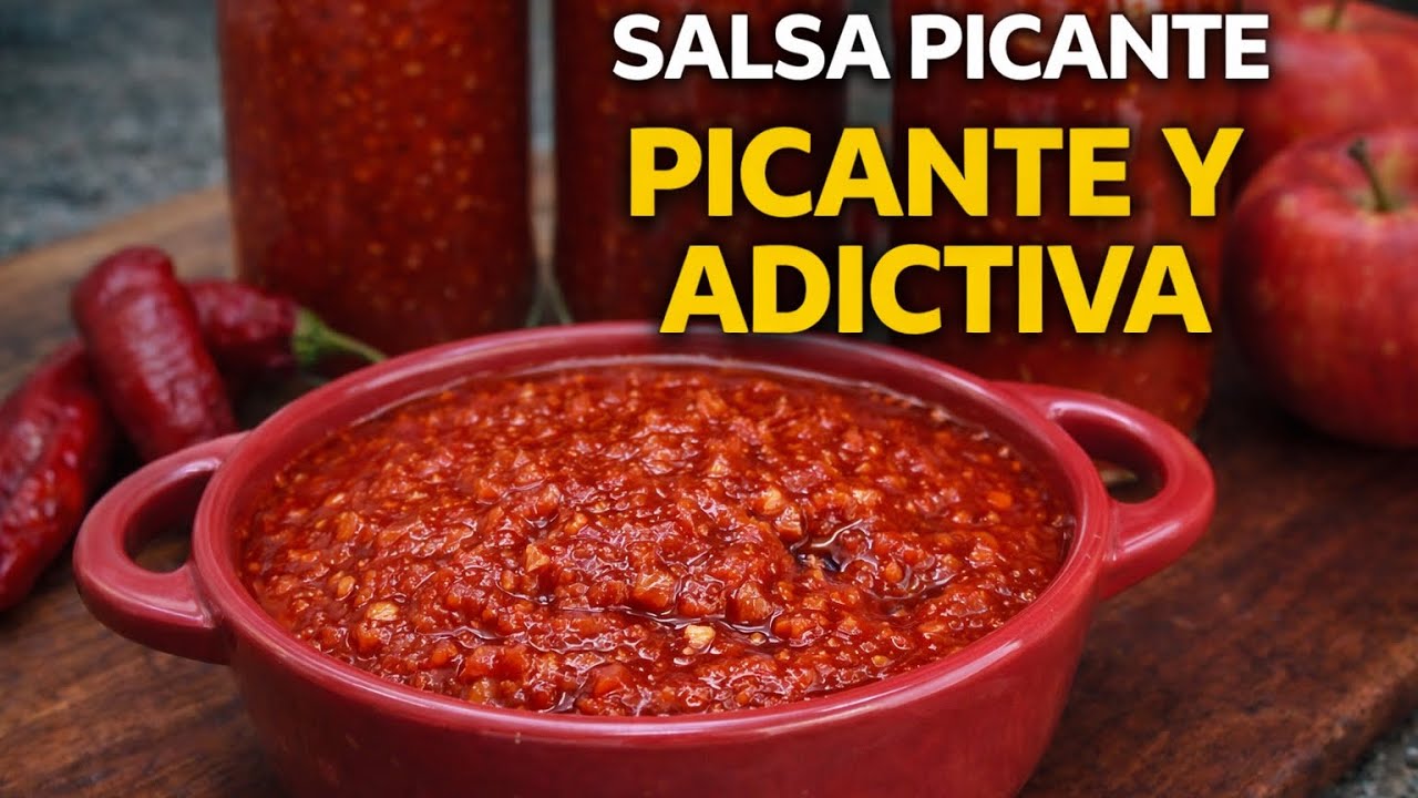 SALSA PICANTE DE TOMATES Y MANZANAS | Receta Casera en Conserva