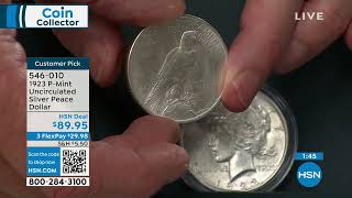 1923 PMint Uncirculated Silver Peace Dollar Coin