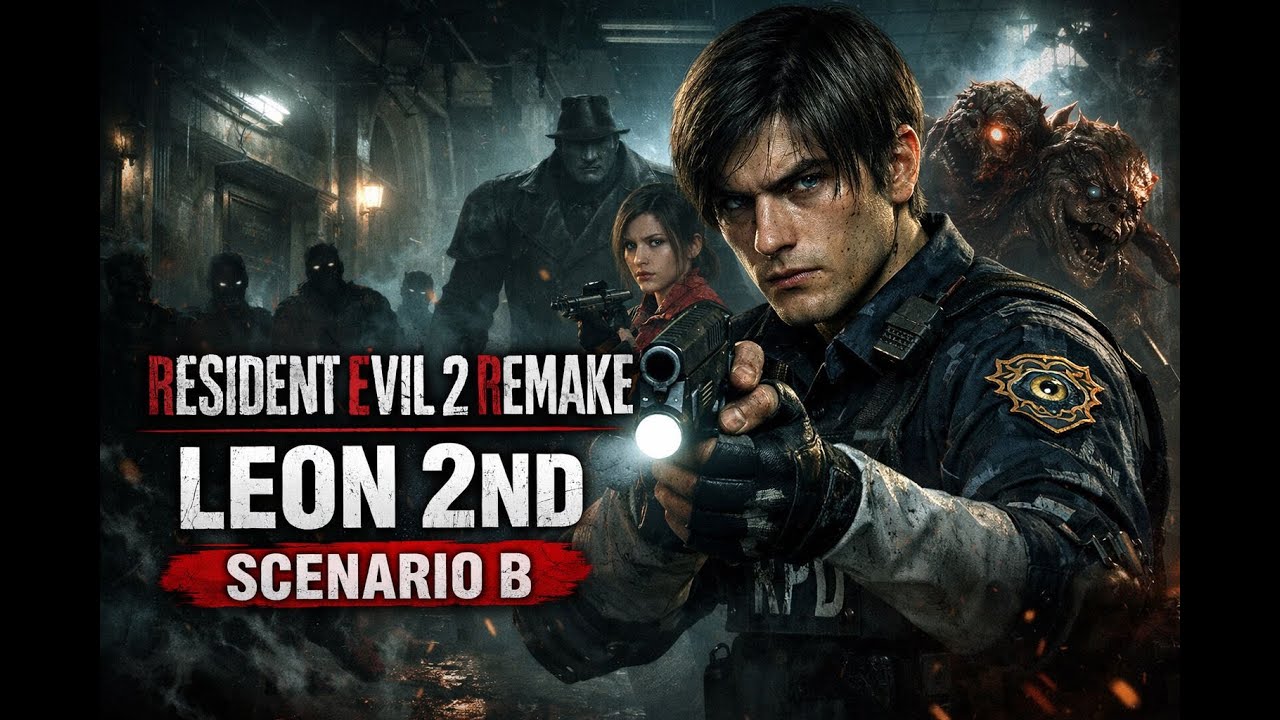 Main Game Resident Evil 2 Remake - Leon 2nd (Skenario Leon B) (Hardcore S)