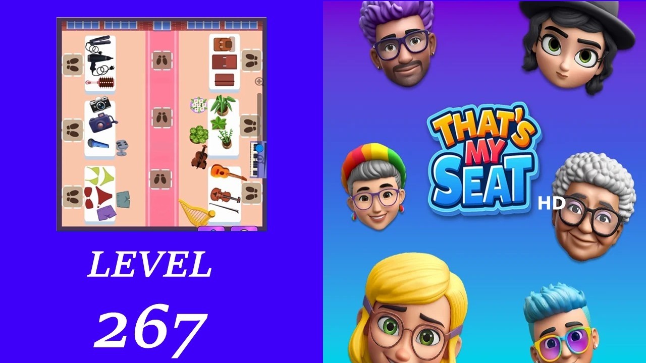 That's my Seat - Level 267 Walkthrough | No Boosters used - YouTube