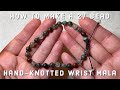 DIY Hand-Knotted Wrist Mala without Tools | 27-Bead Tibetan Style Tutorial