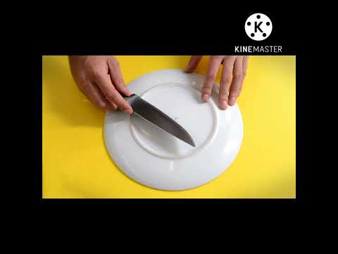 how to sharp knife ll sharp knives by using your dinner plate ll chuir ko tez kernay ka tarika | Sana Nadeem