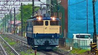 EF65型1102号機 宇都宮配給 送込単機回送 単8935レ 通過 in石橋駅(栃木県)#ef65国鉄色