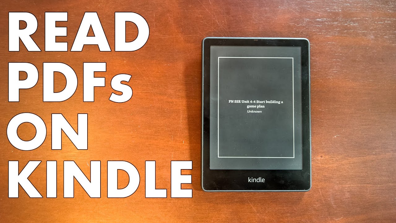 What formats does Kindle support?