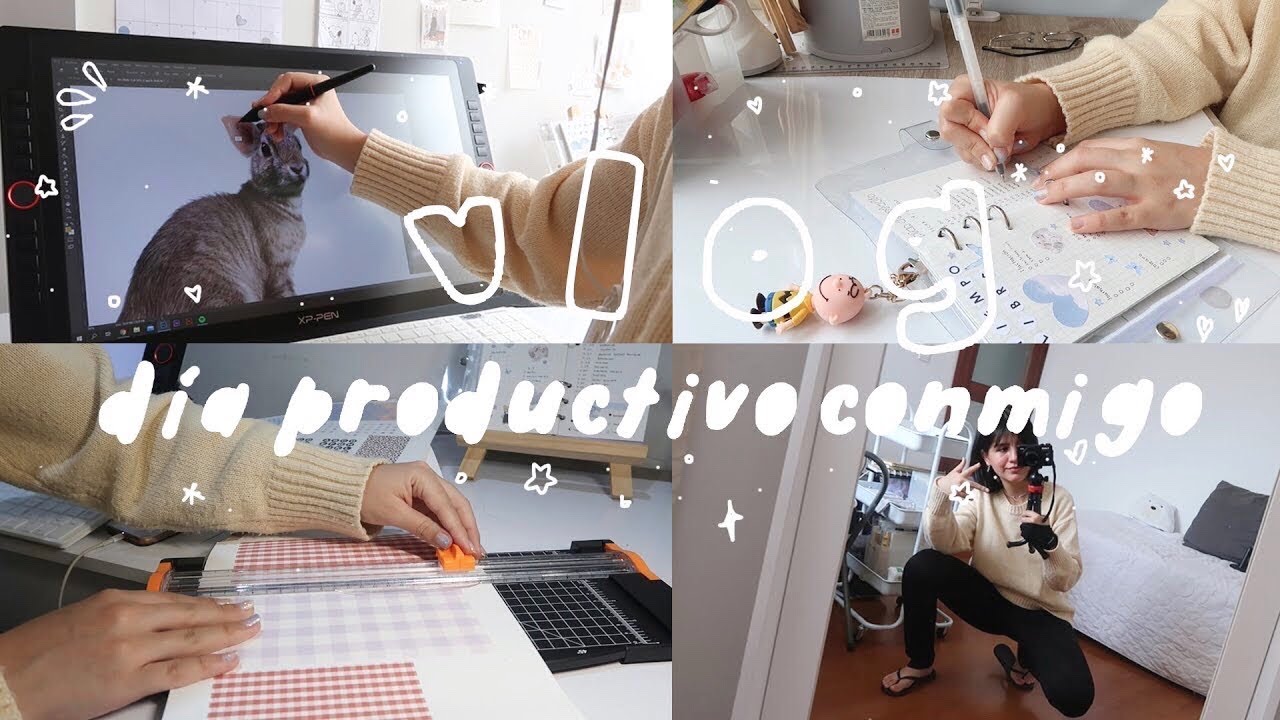 ♡vlog: un día productivo conmigo en cuarentena | estudiando diseño visual | sofiapricot