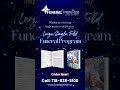 Funeral Program Large Single Fold-8.5 × 11 – Funeral Printer Queens NY #funeral #love #newyorkshorts