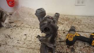 How to install new turbocharger on a 1.9TDI ALH VW Jetta Golf Bora - XMan Turbos Garrett GT1756v MFS